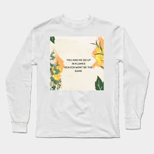 Niall horan heaven lyrics art Long Sleeve T-Shirt